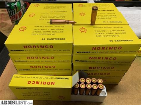 norinco 7.62x39mm steel core yellow box on the armslist|norinco 7.62x39 yellow box.